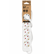 Prelungitor 5 m, 6 prize si protectie, 2300W, STROHM - Papet