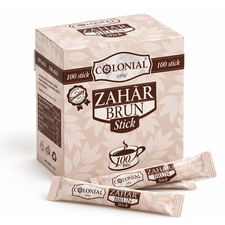 Zahar brun la plic 4 g, 100 buc/cutie, COLONIAL 1994 - Papet