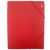 Mapa plastic A4, cu elastic DACO, ALEGE CULOAREA: Rosu - Papet