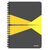 Caiet A5 matematica cu spirala, coperta plastic PP, 90 file, 90g/mp, LEITZ Office, ALEGE CULOAREA: Galben - Papet