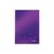 Caiet A5 matematica, coperta carton, 80 file, 90g/mp, LEITZ WOW, ALEGE CULOAREA: Mov - Papet