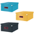 Cutie depozitare cu capac si manere 482 x 369 x 200 mm, pliabila, LEITZ Cosy, ALEGE CULOAREA: Albastru - Papet