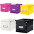 Cutie depozitare medie 260 x 260 x 240 mm, forma CUB cu manere si capac, LEITZ Click&Store, ALEGE CULOAREA: Alb - Papet