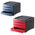 Suport documente birou 4 sertare, FELLOWES G2DESK, ALEGE CULOAREA: Rosu - Papet