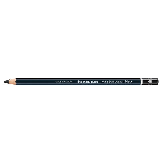Creion Staedtler Grafit Lumograph Black cu varf gros 4B ST-100B-4B - Papet