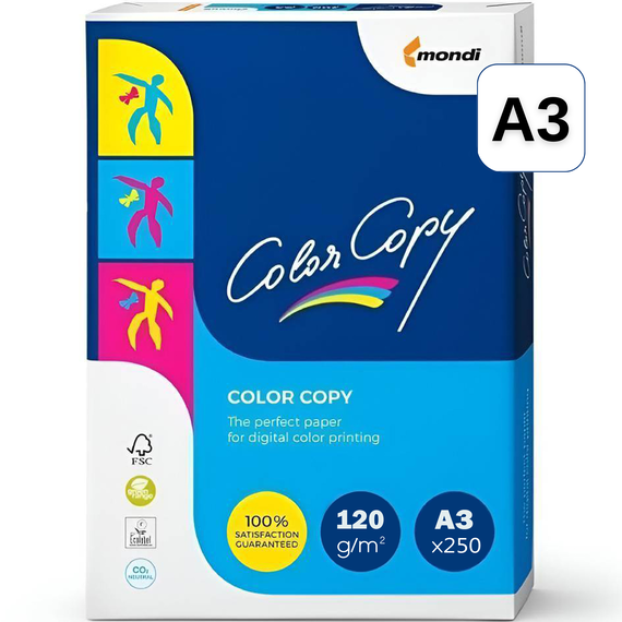 Hartie COLOR COPY, A3, 120 g/mp, 250 coli/top - Papet