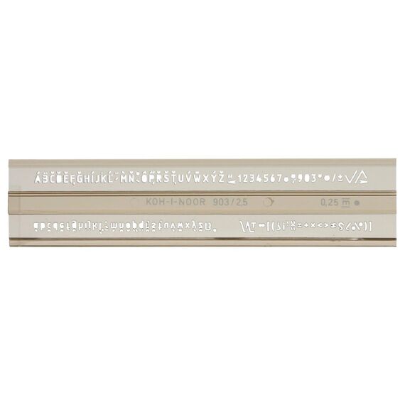 Sablon cu Litere si Cifre 2.5 mm KOH-I-NOOR Iso - 2Papet