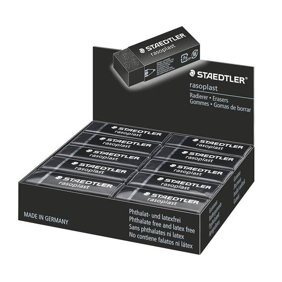 Radiera creion STAEDTLER Rasoplast neagra B20 - Papet