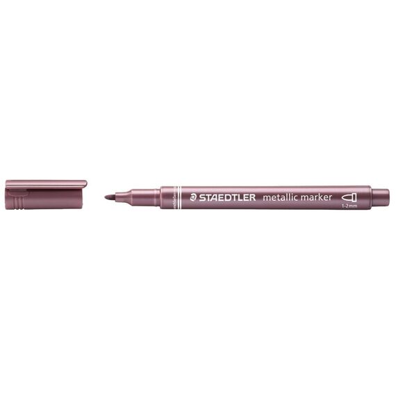 Marker permanent metalizat STAEDTLER Metallic, ALEGE CULOAREA: Rosu - Papet