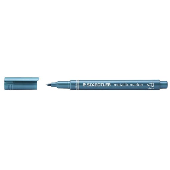 Marker permanent metalizat STAEDTLER Metallic, ALEGE CULOAREA: Albastru - Papet