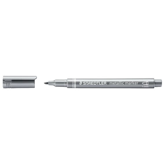 Marker permanent metalizat STAEDTLER Metallic, ALEGE CULOAREA: Argintiu - Papet