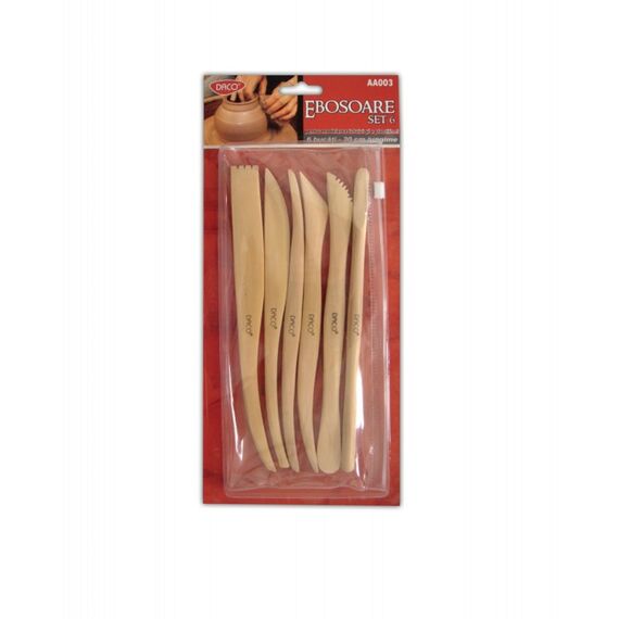 Accesorii modelaj ebosoare DACO, 6 buc/set - Papet