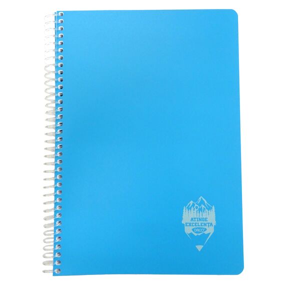 Caiet A4 cu spirala, coperta plastic, 144 file, DACO Atinge Excelenta, ALEGE LINIATURA: Matematica - 2Papet