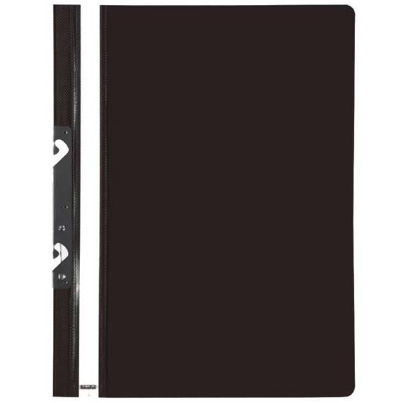 Dosar plastic cu sistem de incopciere BIURFOL Negru - Papet