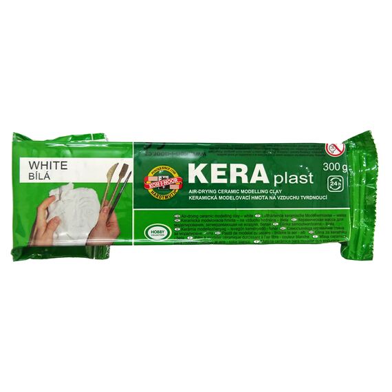Plastilina modelaj Keraplast uscare rapida alba 300g K131708 - Papet