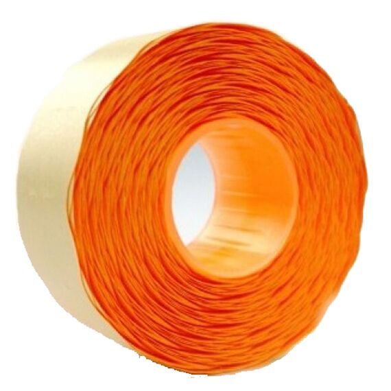 Etichete pret autocolante portocaliu, 26x12mm, 1500 etichete/rola - Papet