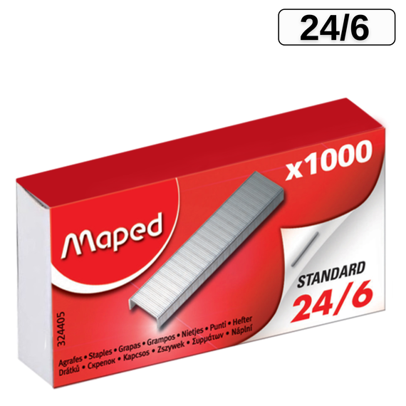 Capse 24/6, 1000 buc/cutie MAPED - Papet