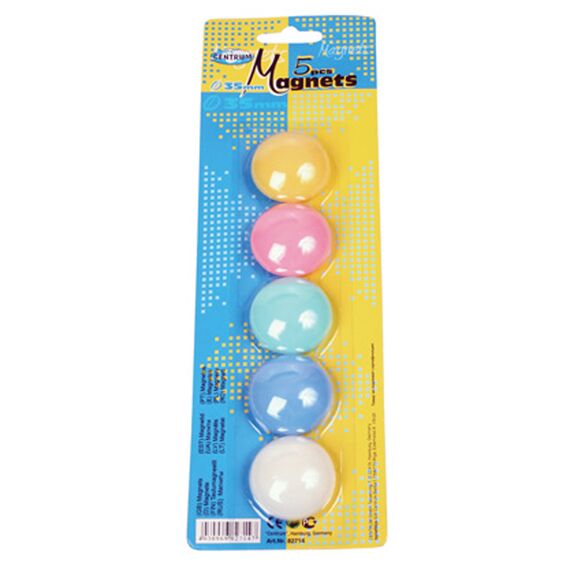 Magneti color - diametru 35 mm - 5 buc / blister Centrum V82714 - Papet