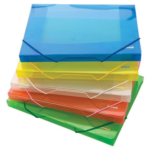 Mapa plastic A4, cu elastic si burduf 40 mm, CENTRUM - 2Papet