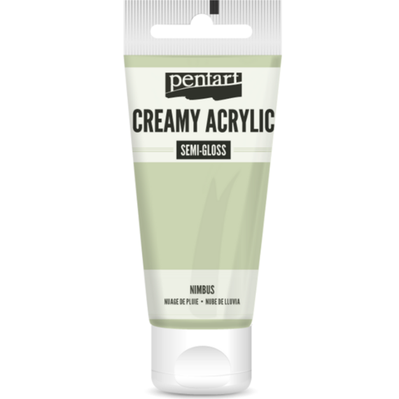 Culoare acrilica creamy semi-gloss, 60 ml, PENTART, ALEGE CULOAREA: Nimbus - Papet