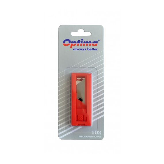 Rezerva pentru cutter mare, lama trapezoidala, 10 buc/set, OPTIMA SK5 - Papet