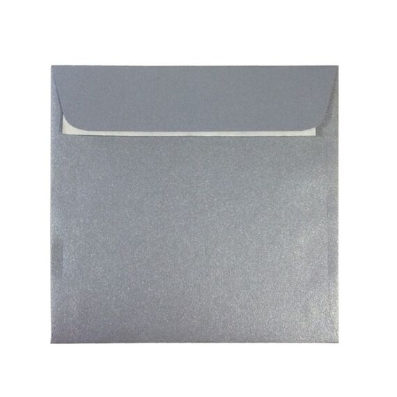 Plic color, 14 x 14 cm, Argintiu, siliconic, DACO, 25 buc/set - Papet