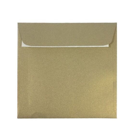Plic color, 14 x 14 cm, Auriu, siliconic, DACO, 25 buc/set - Papet
