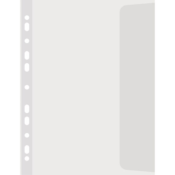 File protectie transparente cu clapa laterala,100 microni, 25 buc/set, A4, NOKI - 2Papet