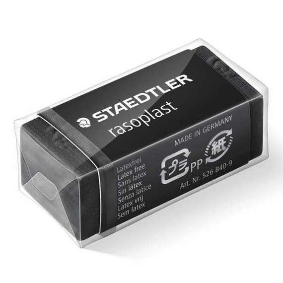 Radiera creion STAEDTLER Rasoplast neagra B40 - Papet