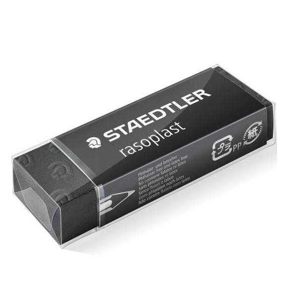 Radiera creion STAEDTLER Rasoplast neagra B20 - 2Papet