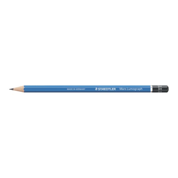 Creion STAEDTLER Mars Lumograph, duritati mina F-9H, ALEGE DURITATE MINA: 3H - 2Papet