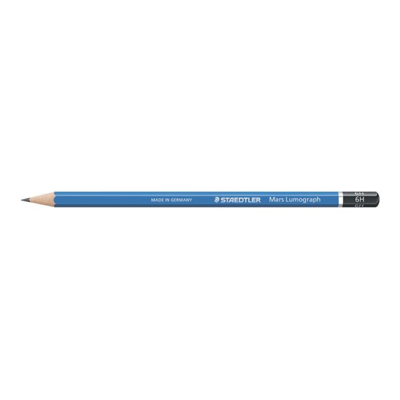 Creion STAEDTLER Mars Lumograph, duritati mina F-9H, ALEGE DURITATE MINA: 6H - 2Papet