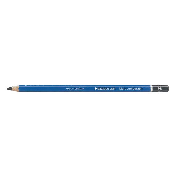 Creion STAEDTLER Lumograph, duritati mina B-12B, ALEGE DURITATE MINA: 9B - 2Papet