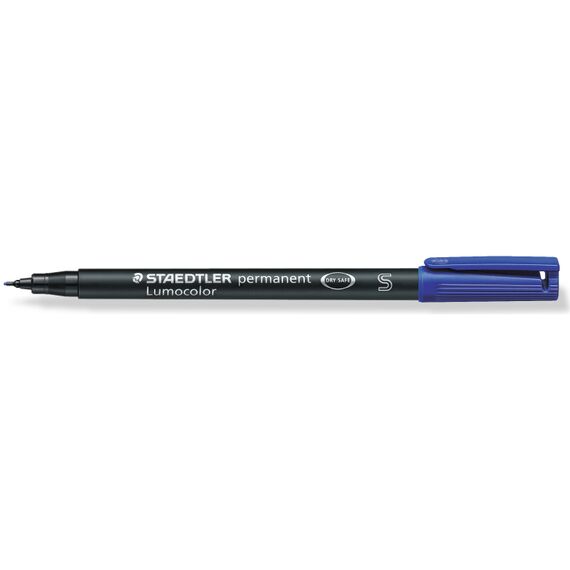 Marker permanent 0.4 mm, STAEDTLER Lumocolor S, ALEGE CULOAREA: Albastru - 2Papet
