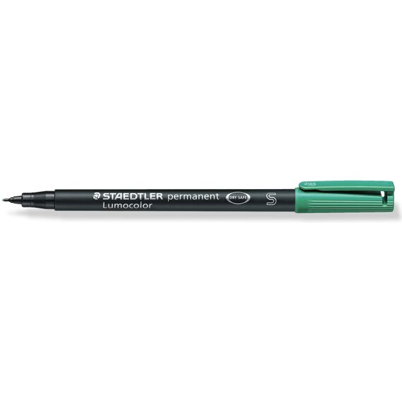 Marker permanent 0.4 mm, STAEDTLER Lumocolor S, ALEGE CULOAREA: Verde - Papet