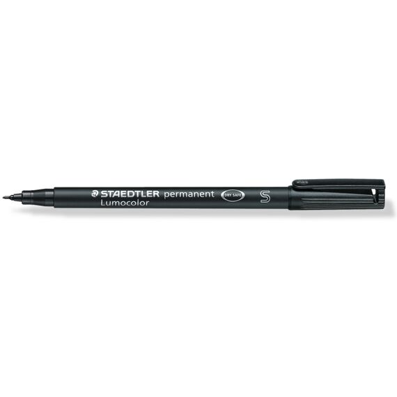 Marker permanent 0.4 mm, STAEDTLER Lumocolor S, ALEGE CULOAREA: Negru - Papet
