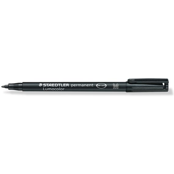 Marker permanent 1.0 mm, STAEDTLER Lumocolor M, ALEGE CULOAREA: Negru - Papet