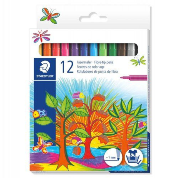 Carioci STAEDTLER Noris, 12 culori/set - Papet