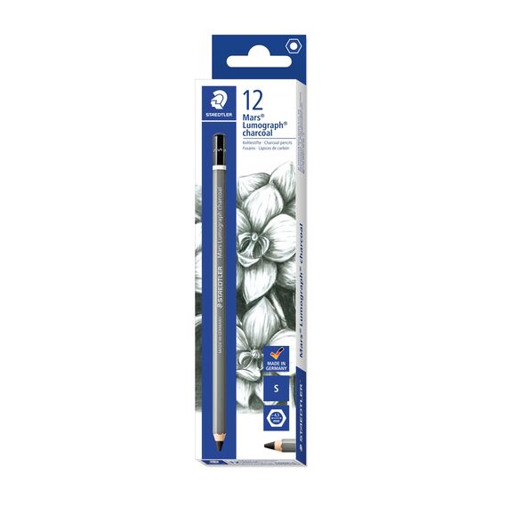 Creion Staedtler lumograph charcoal mars 100S ST-100C-S - Papet