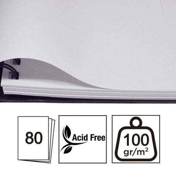 Bloc de desen si schite A6 cu spirala, 100g/mp 80 file, DACO - 3Papet