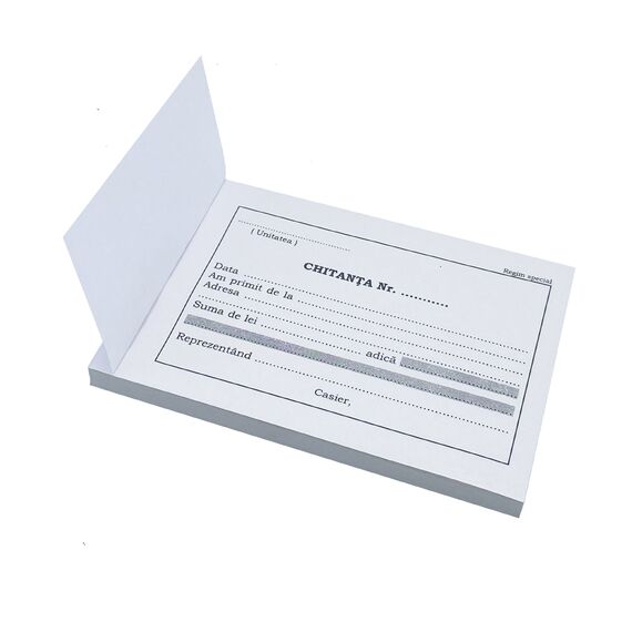 Chitantier A6 in 2 exemplare, 50 set/carnet - 2Papet