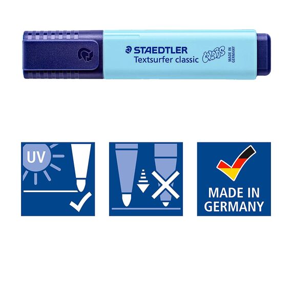 Textmarker STAEDTLER Pastel Vintage, 10 buc/set - 3Papet