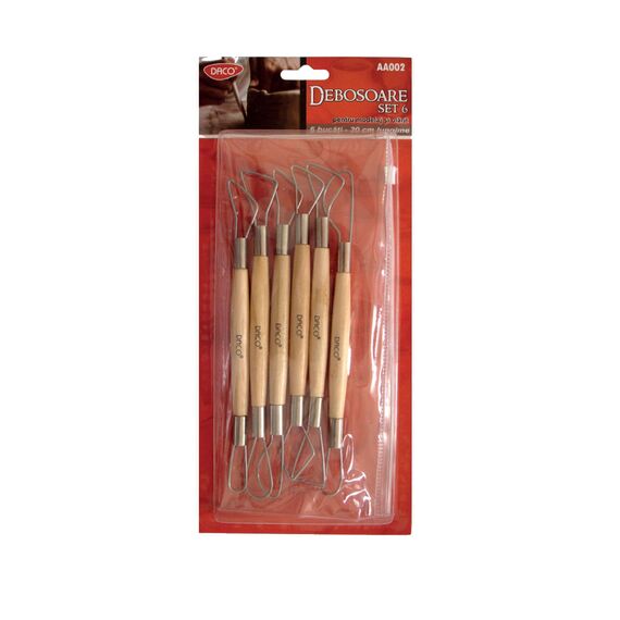 Accesorii modelaj debosoare DACO, 6 buc/set - Papet