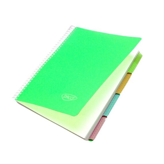 Caiet A4 cu spirala, 5 subiecte, coperta plastic, 200 file, DACO Eminent - 3Papet