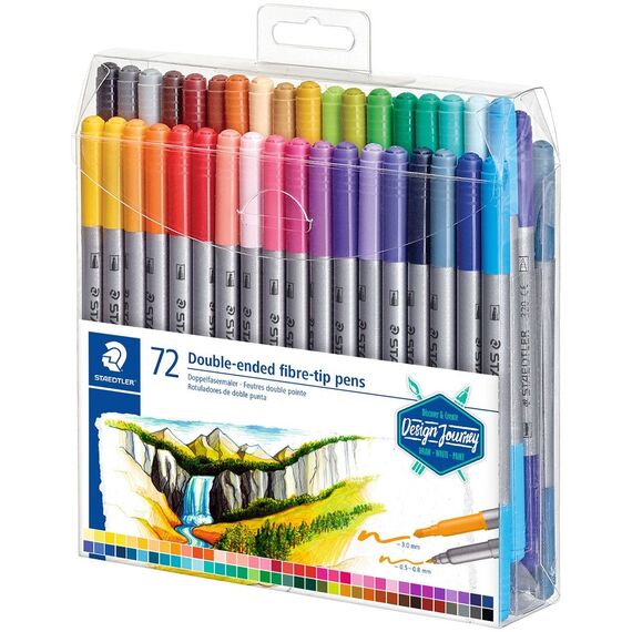 Carioci cu 2 capete STAEDTLER, 72 culori/set - Papet