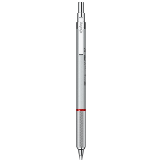 Creion mecanic ROTRING Rapid Pro, ALEGE GROSIMEA: 0.7 mm - argintiu - 2Papet