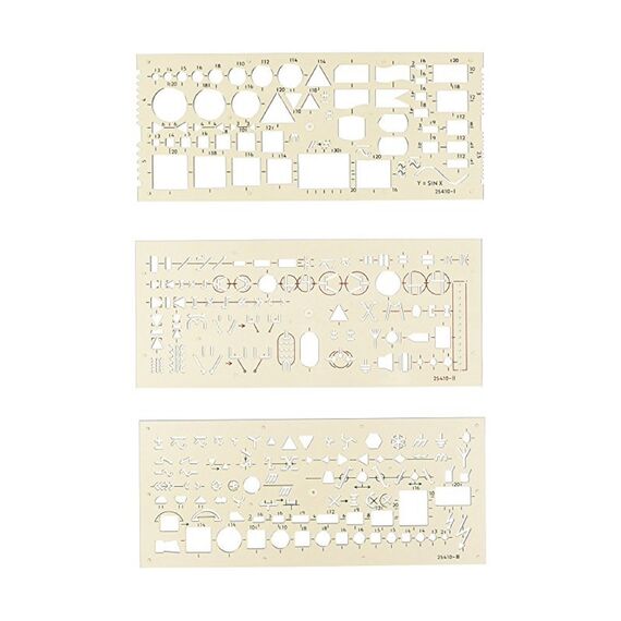 Sablon special intalatii electro 120x210mm 3buc/set KOH-I-NOOR - Papet