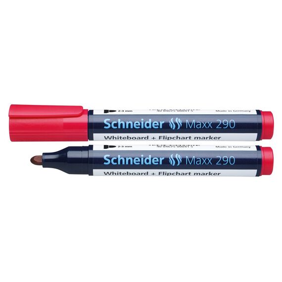 Marker whiteboard SCHNEIDER Maxx 290, ALEGE CULOAREA: Rosu - 2Papet