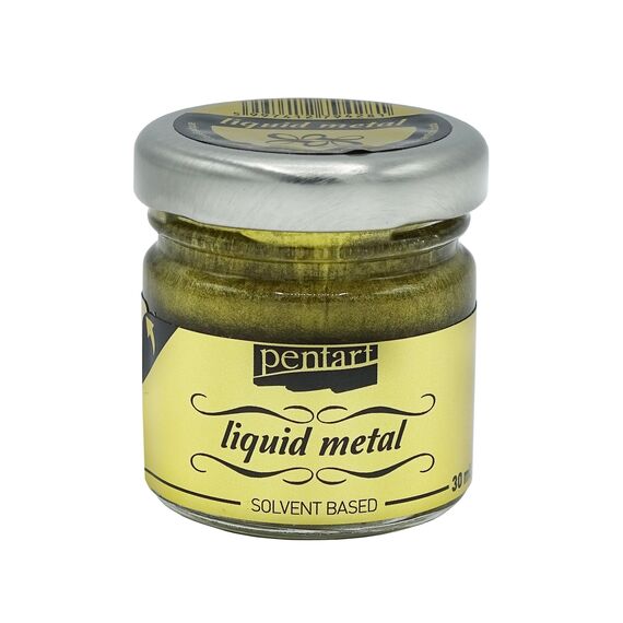 Foita lichida- metal lichid Antique Auriu 30 ml, Pentart P21083 - Papet