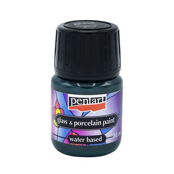 Culori sticla,portelan sau ceramica, 30 ml, PENTART Turqoise Green P21343 - Papet